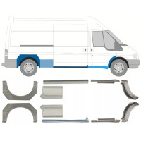 Reperaturka progu + błotnika tylnego do Ford Transit 2000-2013 / LWB / Lewa+Prawa / Zestaw 10640