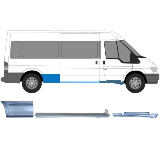 Zestaw reperaturek do Ford Transit 2000-2013  / LWB / Prawa /  12436