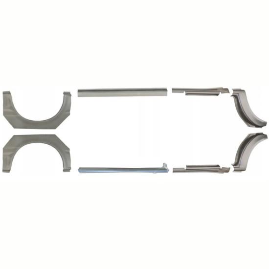 Reperaturka progu + błotnika tylnego do Ford Transit 2000-2013 / Zestaw 9692