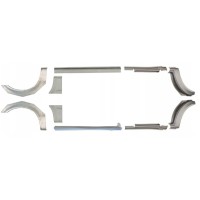 Reperaturka progu + błotnika tylnego do Ford Transit 2000-2013 / Lewa+Prawa / Zestaw 10637