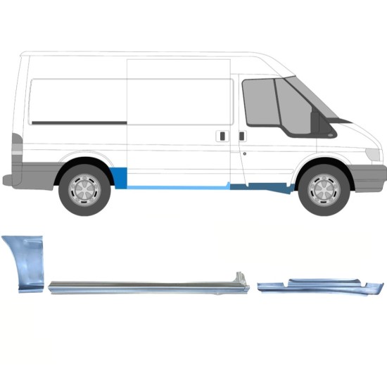 Zestaw reperaturek do Ford Transit 2000-2013  / MWB / Prawa /  12434