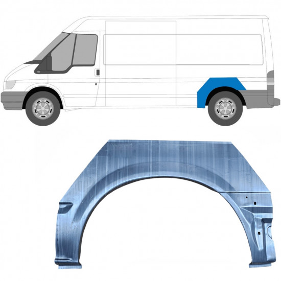 Reperaturka błotnika tylnego do Ford Transit 2000- / MWB / LWB / Lewa 7159