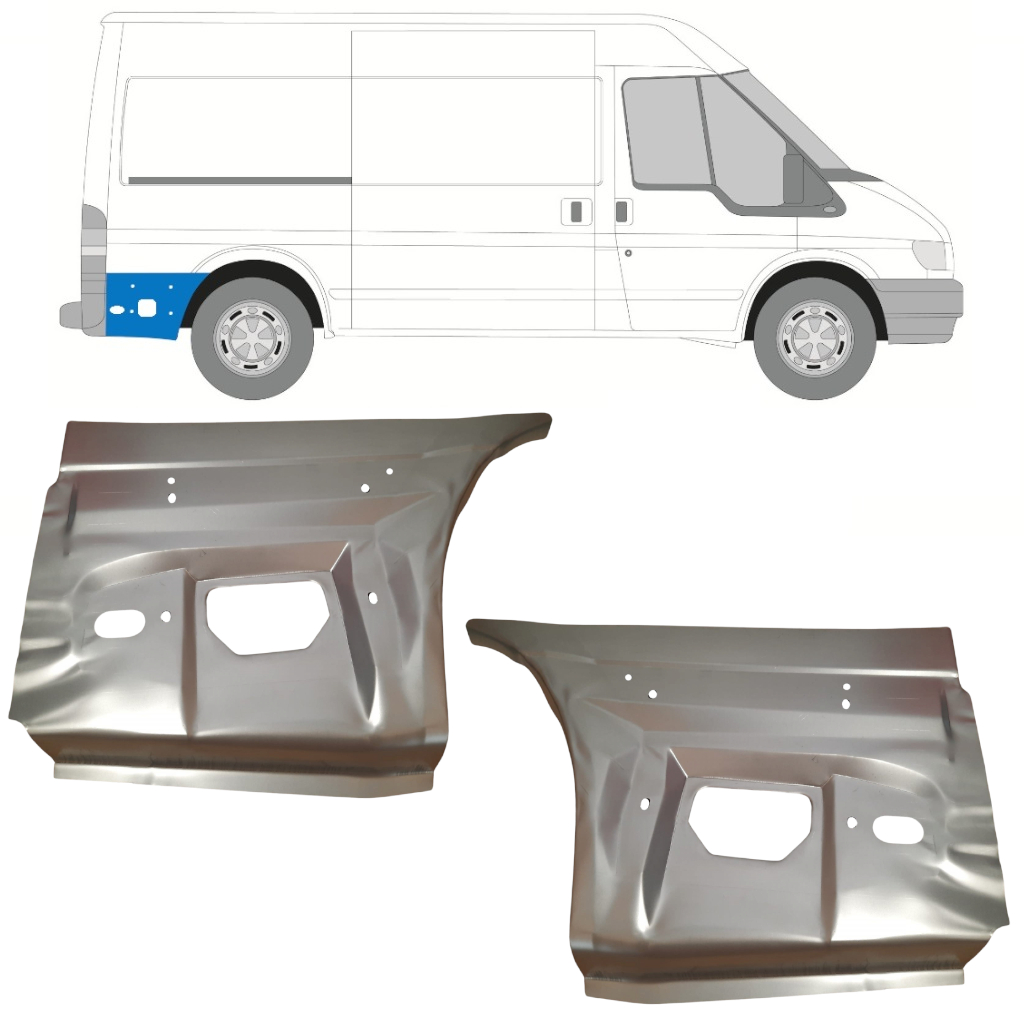 Reperaturka Błotnika Tylnego Do Ford Transit 2000-2013 / Zestaw 11759