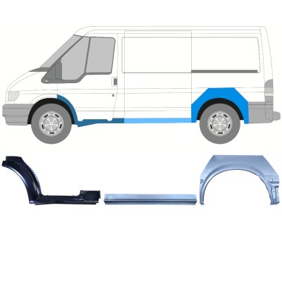 Zestaw reperaturek do Ford Transit 2000-2013 / Lewa / 15023