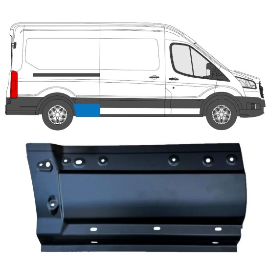 Reperaturka błotnika tylnego część przednia do Ford Transit 2014- / Prawa 15346