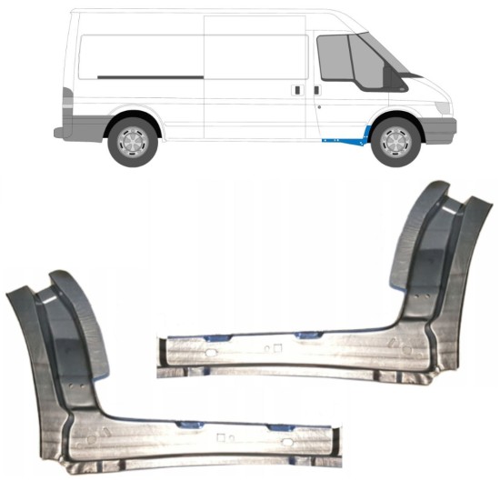 Reperaturka progu wewnętrzna do Ford Transit 2000-2013 / Lewa+Prawa / Zestaw 11909