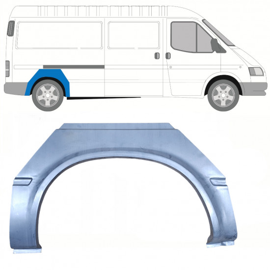 Reperaturka błotnika tylnego do Ford Transit 1991-2000 / LWB / Prawa 8440