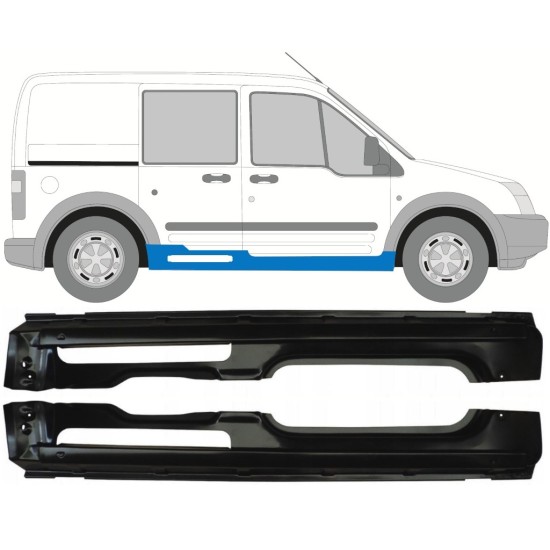 Pełny próg do Ford Transit Connect 2003-2013 / Lewa+Prawa / Zestaw 17150