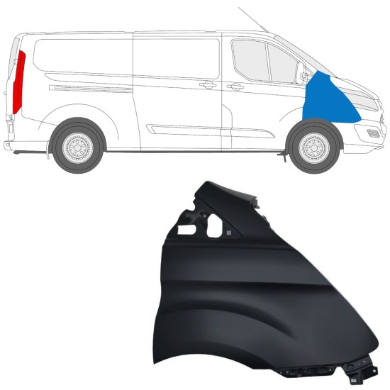 Błotnik przedni do Ford Transit Custom 2013-2017 / Prawa 17095