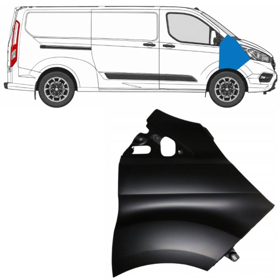 Błotnik przedni do Ford Transit Custom 2017-2021 / Prawa 17098