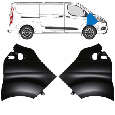 Błotnik przedni do Ford Transit Custom 2017-2021 / Lewa+Prawa / Zestaw 17100