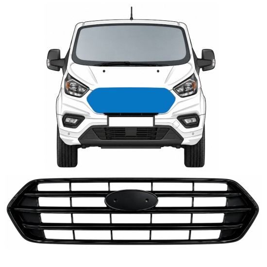 Grill do Ford Transit Custom 2017-2023 17258