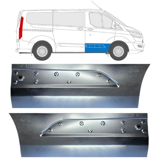 Reperaturka drzwi przednich do Ford Transit Custom 2013- / Lewa+Prawa / Zestaw 15967