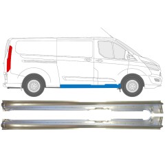 Pełny próg drzwi przesuwnych do Ford Transit Custom 2013-2023 / Lewa+Prawa / Zestaw 14646