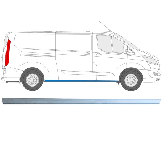 Reperaturka progu część dolna do Ford Transit Custom 2013-2023 / Prawa 16894