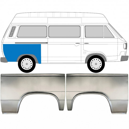VW T3 1979-1992 REPERATURKA BŁOTNIKA TYLNEGO / ZESTAW