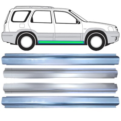 Reperaturka progu + reperaturka progu wewnętrzna do Mazda Tribute 2001-2008 / Lewa+Prawa 15599