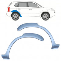 Reperaturka błotnika tylnego do Hyundai Tucson 2004-2010 / Lewa+Prawa / Zestaw 10013