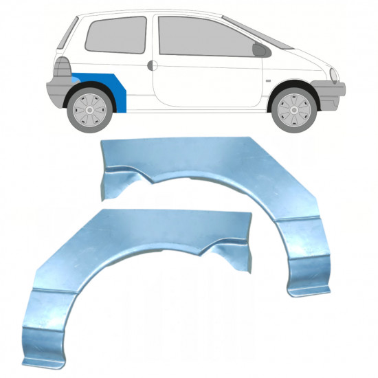 Reperaturka błotnika tylnego do Renault Twingo 1993-1998 / Lewa+Prawa / Zestaw 9933