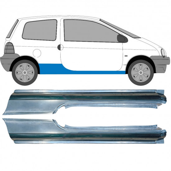 Reperaturka progu do Renault Twingo 1993-2007 / Lewa+Prawa / Zestaw 9523