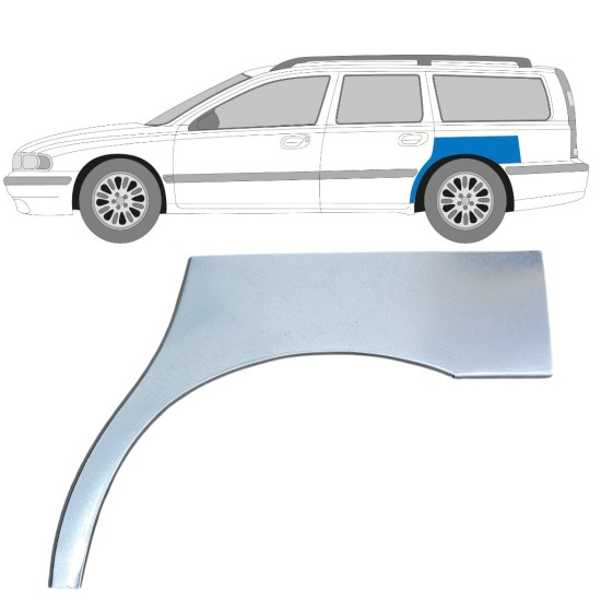 Reperaturka błotnika tylnego do Volvo S70 V70 2000-2007 / Lewa 17212