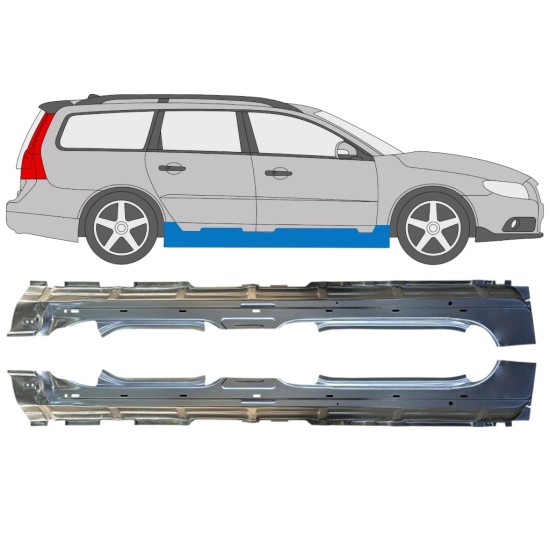 Pełny próg do Volvo V70 2007-2016 / Lewa+Prawa / Zestaw 16276