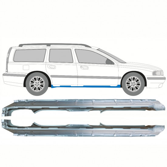 Reperaturka progu do Volvo V70 2000-2007 / Lewa+Prawa / Zestaw 10344