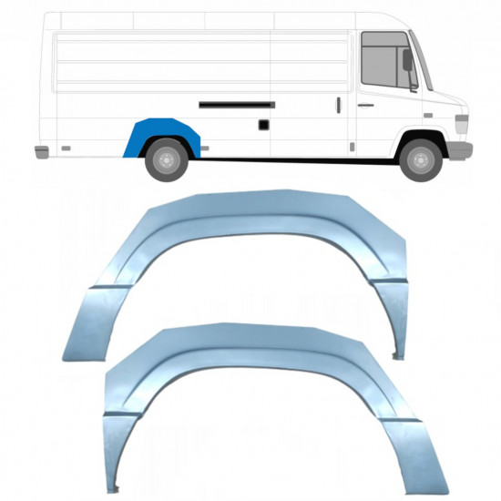 Reperaturka błotnika tylnego do Mercedes Vario 1996- / Lewa+Prawa / Zestaw 6779