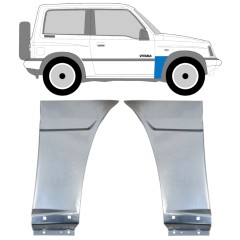 Reperaturka błotnika przedniego do Suzuki Vitara 1988-1998 / Lewa+Prawa / Zestaw 14640