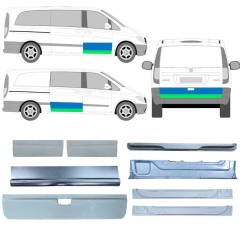 Reperaturka drzwi do Mercedes Vito W639 2003-2014 / Lewa+Prawa / Zestaw 12629