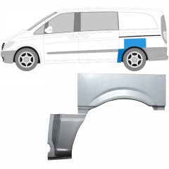 Reperaturka błotnika tylnego do Mercedes Vito W639 2003-2014 / Lewa / Zestaw 9278