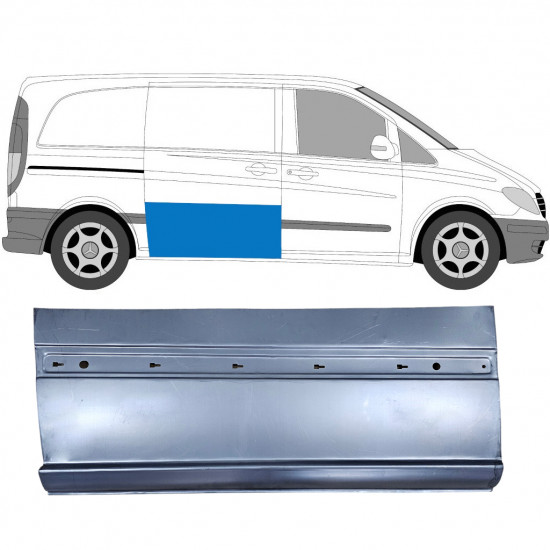 MERCEDES VITO 2003-2014 DRZWIOWY PRZESUWNE PANEL ZEWNĘTRZNY / PRAWA STRONA