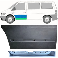 Reperaturka drzwi przednich wewnętrzna + zewnętrzna do Mercedes Vito I W638 1996-2003 / Lewa / Zestaw 12015