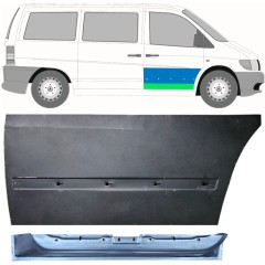 Reperaturka drzwi przednich wewnętrzna + zewnętrzna do Mercedes Vito I W638 1996-2003 / Prawa / Zestaw 12014