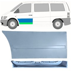 Reperaturka drzwi przednich wewnętrzna + zewnętrzna do Mercedes Vito I W638 1996-2003 / Lewa / Zestaw 12017