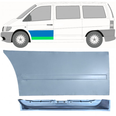 MERCEDES VITO 1996-2003 PRZÓD DRZWI WEWNĘTRZNY + ZEWNĘTRZNY PANEL NAPRAWCZY / ZESTAW / LEWA STRONA