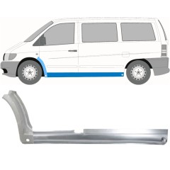Pełny próg + reperaturka błotnika przedniego do Mercedes Vito I W638 1996-2003 / Lewa / Zestaw 11503