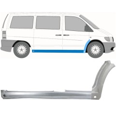Pełny próg + reperaturka błotnika przedniego do Mercedes Vito I W638 1996-2003 / Prawa / Zestaw 11502