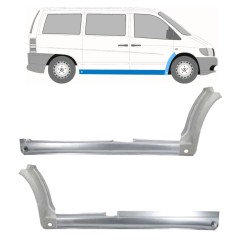 Pełny próg + reperaturka błotnika przedniego do Mercedes Vito I W638 1996-2003 / Zestaw 11504