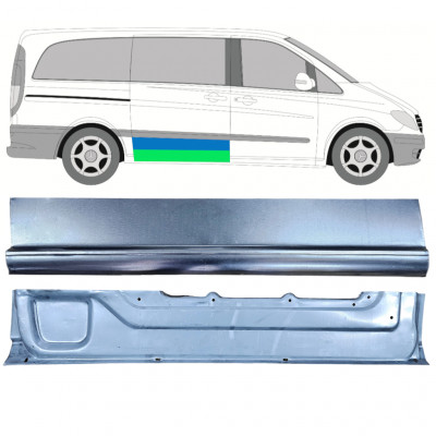 MERCEDES VITO 2003-2014 REPERATURKA DRZWI PRZESUWNYCH / WEWNĘTRZNY + ZEWNĘTRZNY / ZESTAW / PRAWA STRONA