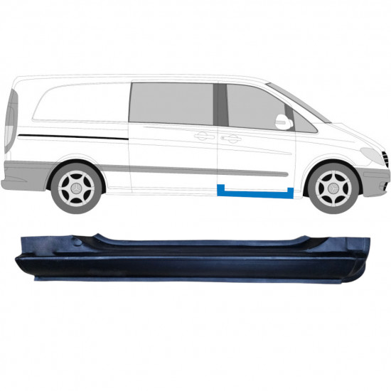 Reperaturka progu drzwi przednich do Mercedes Vito 2003-2014 / Prawa 6000