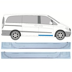 Reperaturka drzwi przednich wewnętrzna do Mercedes Vito W639 2003-2014 / Lewa+Prawa / Zestaw 12644