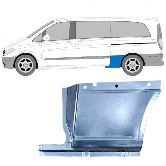 Reperaturka błotnika tylnego do Mercedes Vito 2003- / LWB / Lewa 11861