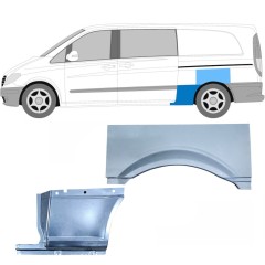 Reperaturka błotnika tylnego do Mercedes Vito W639 2003-2014 / Lewa / Zestaw 11865