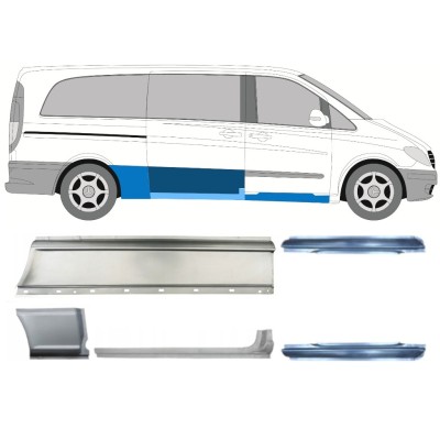 Zestaw reperaturek do Mercedes Vito W639 2003-2014 / Lewa+Prawa / 14786