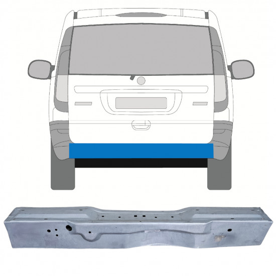 MERCEDES VITO 2003-2014 TYLNY PANEL NAPRAWCZY / ZEWNĘTRZNY