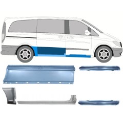 Zestaw reperaturek do Mercedes Vito W639 2003-2014 / Lewa+Prawa / 14789