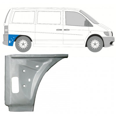 MERCEDES VITO 1996-2003 TYLNY BŁOTNIK WEWNĘTRZNY PANEL NAPRAWCZY / PRAWA STRONA