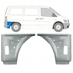 Reperaturka błotnika tylnego wewnętrzna do Mercedes Vito I W638 1996-2003 / Lewa+Prawa / Zestaw 11641