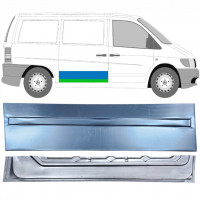Reperaturka drzwi przesuwnych wewnętrzna + zewnętrzna do Mercedes Vito 1996-2003 / Prawa / Zestaw 12048